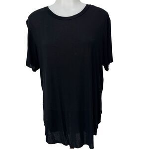 Alo Yoga Black Longer in back Basic Top Size Small